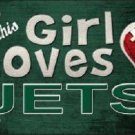 NFL This Girl Loves Her Jets Tag  License Plate Metal Car Truck New York Darnold