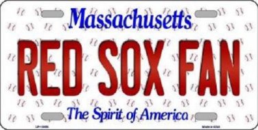MLB Boston Red Sox Fan License Plate Novelty Metal  State Background Betts BOS