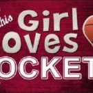 NBA This Girl Loves Her Rockets License Plate Tag Metal Car Houston Truck Auto
