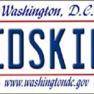 NFL Washington Redskin License Plate Novelty Metal State Background Car Auto DC
