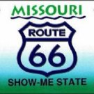 Route 66 Missouri License Plate Novelty Metal State Background Auto Tag Sign
