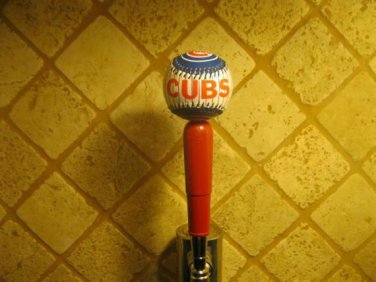 MLB Chicago Cubs Kegerator Beer Tap Handle Pub  Baseball Wrigley Keg Wood