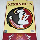 NCAA Florida State Seminoles Retro Tin Sign Wall Bar Decor 17.5" H x 11.5" W FSU
