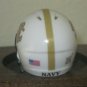 NCAA Navy Midshipman Custom Speed Pocket Pro Helmet Mascot Military Logo White