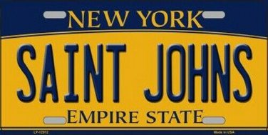 NCAA St Johns  License Plate State Background Metal Tag  U.S.A."  Decor