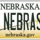NCAA Go Nebraska License Plate Nebraska State Background Metal Tag  Cornhuskers