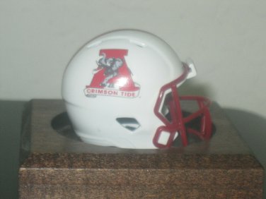 NCAA Alabama  Custom Pocket Pro Helmet Crimson Tide White Logo SEC Football