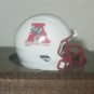 NCAA Alabama  Custom Pocket Pro Helmet Crimson Tide White Logo SEC Football
