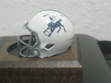 NFL Baltimore Colts Throwback Custom Helmet Pocket Pro White Retro Johnny "U"