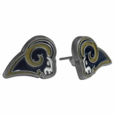 NFL Los Angeles Rams Stud Post Earrings  Teams Official Licensed  Aminco Team