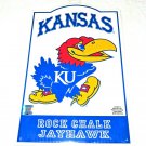 NCAA Kansas Jawhawks Retro Tin Sign Man Cave Wall Bar Decor 17.5" H x 11.5" W