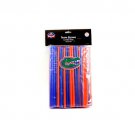 NCAA Florida Gators Team Straws 100 Count Orange Blue Tailgates Grads Party UF