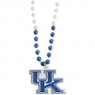 NCAA Kentucky Wildcats Bead Necklace Blue SEC Gameday Jewelry Team Logo White