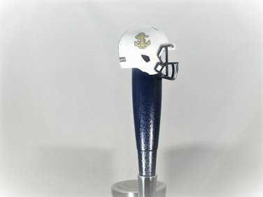 NCAA Navy Midshipman Beer Tap Handle Football Kegerator White Military Wood New