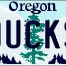NCAA Oregon Ducks License Plate Team State Background Metal Tag U.S.A Pac 12