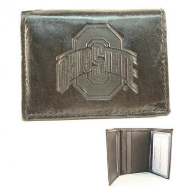 NCAA Purdue Tri-Fold Black Leather Wallets Boilermakers Teams Mens Card New