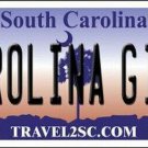 NCAA Carolina Girl License Plate State Background South Carolina Metal Tag