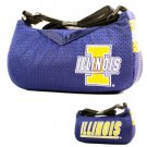 NCAA Illinois Fighting Illini Hobo Purse Bag Jersey Material  Ladies Strap Logo