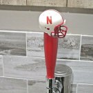 NCAA Nebraska Cornhuskers Tap Handle Football Kegerator Beer Handmade Wood Sport