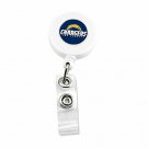 NFL San Diego Chargers Badge Holder Reel - Retractable Lanyard Team ID Holder