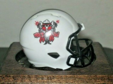 NCAA Texas Tech Custom Pocket Pro Helmet Red Raiders White Logo Riddell Big 12