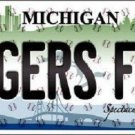 MLB Detroit Tigers Fan License Plate Team  State Background Metal Tag "U.S.A."