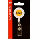 NCAA LSU Tigers Badge Holder Reel - Retractable Lanyard Team Baton Rogue Tag