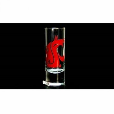 NCAA Washington State Cougars Shot Glass Cordial 2oz. Highlight Bar Logo PAC 12