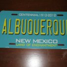 NCAA Albuquerque License Plate Novelty Metal State Background Truck  Auto