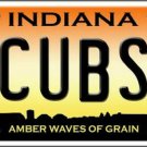 MLB Chicago Cubs Novelty Metal License Plate State Background Car Truck Indiana