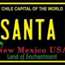 Santa Fe  License Plate Novelty Metal New Mexico State Background Truck  Auto