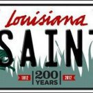 NFL New Orleans Saints Novelty Metal License Plate State Background Car Truck