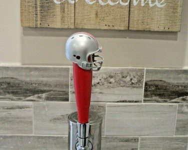 NCAA Ohio State Buckeyes Tap Handle Kegerator Football Beer Keg Red Wood Big 10