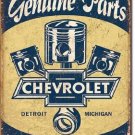 Chevy Piston Parts Tin Sign New Vintage Style USA Auto Garage Man Cave