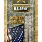 US Army Proud Family Metal Thermometer 17" New Military