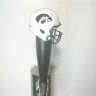 NCAA Iowa Hawkeyes Tap Handle Football Beer Kegerator Black Wood White Helmet