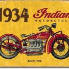 1934  Motorcycle Tin Sign New Vintage Style USA Auto Garage