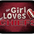 This Girl Loves Her Chiefs Dog Tag Necklace Metal NFL Kansas City Chiefs