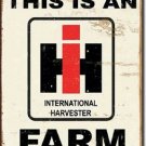 IH Farm Tin Sign  New Vintage Style USA Harvester Garage Man Cave Wall Farm