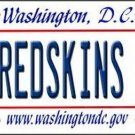 NFL #1 Redskins Fan Metal License Plate State Background Car Truck DC New