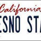 NCAA Fresno State  License Plate State Background Metal Tag  California