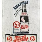 Pepsi - Cola Metal Tin Sign  New Vintage Style USA Auto Garage Man Cave
