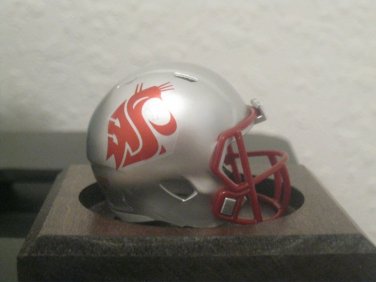 NCAA Washington State Cougars Helmet Custom Pocket Pro Logo Pac 12 Silver