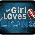 This Girl Loves Her Lions Dog Tag Necklace Metal NFL Detroit Lions