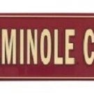 NCAA Florida State "Seminole Country" Arrow Sign College Dorm 6" x 20"  Metal