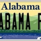 NCAA Alabama Fan License Plate State Background Metal Tag Crimson Tide New SEC