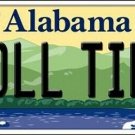 NCAA Roll Tide License Plate Alabama State Background Metal Tag Crimson Tide New