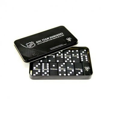 NHL Pittsburgh Penguins Double Six Domino Set Football Game Team Logo Cup