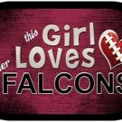 This Girl Loves Her Falcons Dog Tag Necklace Metal NFL Atlanta Falcons