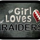 This Girl Loves Her Raiders Dog Tag Necklace Metal NFL Oakland Raiders